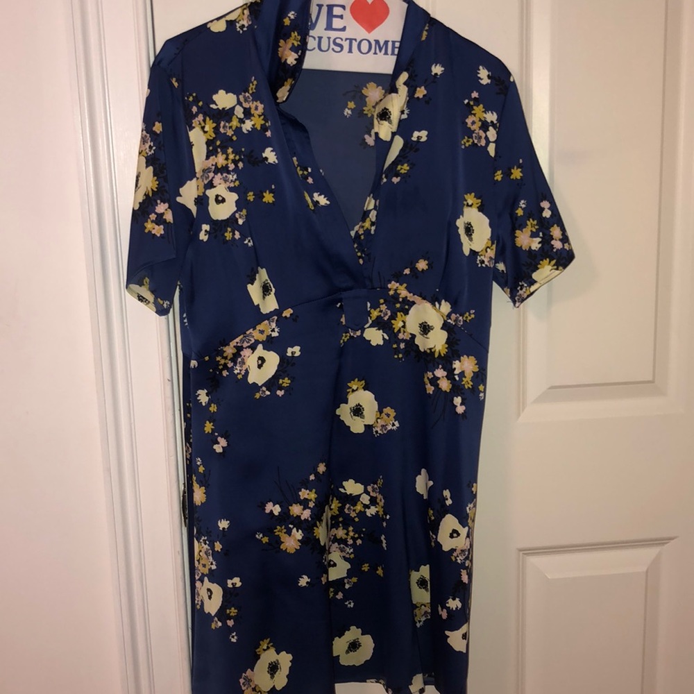 Floral Silk Mini Dress
